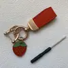 Pingente de Chaveiro Pequeno de Couro Fresco Criativo Personalizado Requintado Anel de Corrente de Carro Ornato para Pendurar em Bolsas Masculinas e Femininas