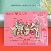 [Serie Hangzhou] Creativos Pegatinas Magnéticas Estereoscópicas de Madera para Refrigerador Ciudades Atracciones Turísticas Populares Souvenirs Culturales y Creativos