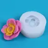 Molde de Silicona de Flor 3D para Velas Aromáticas Caseras, Yeso, Resina, Pegamento en Crema, Molde Multiusos para Fondant y Horneado