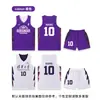 Traje de Uniforme de Basquete Americano Dupla Face para Estudantes Universitários Masculinos Esportes Camisa de Basquete Jogo de Treino Uniforme de Equipe Camisa Número Impresso