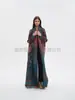 Gabardina de Estilo Otoño-Invierno para Mujer, Cárdigan Estampado Plegado Issey Miyake, Gabardina Larga, Gabardina tipo capa