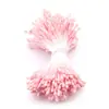Yeso Hojas Artificiales Bicolor Bayas Imitación Perlas de Vidrio Fósforo Flor Artificial Núcleo Mate Accesorios de Flores para Manualidades