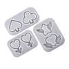 DIY Gota de Cristal Cola Coração Amor Coração Flor de Ameixa Estrelas Asas de Anjo Areia Movediça Pingente Molde de Silicone Ponto