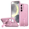 Adecuado para Samsung S25Ultra Refrigeración de Panal Soporte Magnético Funda para Teléfono Móvil A56 Malla A16 Cubierta Protectora Anticaídas 35
