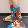 Fofas e com um toque de elegância, estas meias são absolutamente deslumbrantes com sua assimetria AB esquerda-direita! Meias femininas sem costura de cano médio