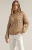 2026 Novo site independente de roupas femininas transfronteiriças da Amazon eBay moda suéter de malha torcida gola V manga longa