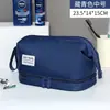 Neceser con Separación Seco y Húmedo para Hombres, Bolsa de Almacenamiento Portátil para Viajes de Negocios, Neceser de Gran Capacidad con Acabado de Alta Gama