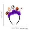 Diadema de Plumas de Halloween Headdress de Dibujos Animados de Fantasma Murciélago Diadema para Fiesta de Disfraces Suministros Decorativos para Diadema