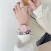 Relógio Feminino em Estilo Minimalista, Design Quadrado Moderno, Relógio Simples para Meninas Jovens, Elegante Relógio de Quartzo para Alunos do Ensino Fundamental e Médio