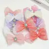 Accesorio de lazo de pedrería de doble capa de malla brillante para accesorios de cabello DIY hechos a mano, ropa, zapatos, sombreros, bolsos y ropa de muñecas