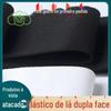 Faixa Elástica Grossa Imitação de Nylon Elástico em Estoque do Fabricante, Tecido Elástico Largo Plano Escovado em Ambos os Lados para Aperto em Preto e Branco