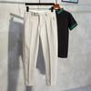 Calça de Terno Pequena Britânica Outono 2021 Masculina Bonita Caimento Reto Slim Fit Tamanho Grande Casual 99 Calça de Terno