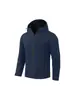 Chaqueta con capucha cortavientos para hombre de color liso simple 2026, Chaqueta ligera y transpirable para senderismo, Prenda versátil
