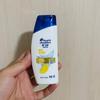 Head and Shoulders Eliminación Refrescante de Grasa/Suavizante Sedoso Champú 80ml Botella Pequeña Crema de Champú Paquete Portátil para Viajes de Negocios