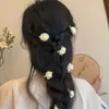 Pasador de Flor de Camelia Super de Hada para Mujer, Pinza para Flequillo Lateral de Verano, Pinza de Pato, Pasador, Accesorio para el Cabello, Estilo Antiguo