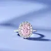 Anillo Europeo y Coreano de Zirconia Incrustada Transfronterizo para Mujer, Anillo Clásico Geométrico Ovalado, Anillo Individual de Moda y Popular