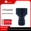 Conexão de acessórios padrão europeu do adaptador da junção do bocal do plástico 4 pontos da junção do tubo de água da lavagem de carro conexão rápida dos acessórios do adaptador da junção do bocal