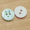 Atacado de botões de resina coloridos de desenho animado, peças para acessórios de cabelo feitos à mão para roupas infantis, botões de desenho animado para decoração, botões costurados à mão