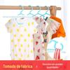 Cor das crianças Plástico Roupas Cabide Bebê sem costura Cabide Bebê pendurando roupas para apoiar crianças recém-nascidas