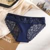 En stock transfronterizo sexy dama estampado animal ropa interior seda de hielo sin costuras transpirable costura de encaje bragas para mujer