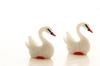 Decoración paisajística de peceras de pato mandarín y cisne blanco de fábrica, pequeños adornos de resina para acuario, micro paisaje de bonsái de montaña falso.