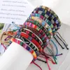 Pulsera Trenzada de Cuerda Estilo Étnico Personalizada de Venta Caliente Transfronteriza Set de 12 Piezas de Cuerdas de Cola Coloridas que se Pueden Apilar y Pulseras Neutras en Género