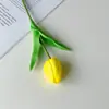 Fornecimento Transfronteiriço Genuíno Alta Qualidade Toque de Mão Hidratante PU Mini Tulipa Flores Artificiais Flores Artificiais Decoração de Casa Flores