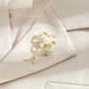 Broche de Flor de Rosa Nueva Flor Geométrica Simple Flor Flor Flor Simple Flor de Seda Ramillete Pin para Solapa de Traje Accesorios Mujeres