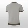 Camisa polo de punto de seda de hielo estilo cubano para hombre, manga corta, moderna, nicho, con bloques de color, cuello camisero, top de media manga
