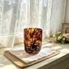 Taza de carey con un toque vintage, hecha a mano con textura de carey simulado, portavelas aromaterapéutico creativo, adorno de decoración para el hogar