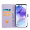 Funda de Cuero Adecuada para Teléfono Móvil Samsung A36 Funda de Cuero con Flor de Trébol de Cuatro Hojas Corazón Samsunga16 Funda Protectora Tipo Flip para A56