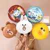 Globo de película de aluminio de dibujos animados sosteniendo 18 pulgadas apertura escolar de jardín de infantes centro comercial 61 juguetes para niños para empujar pequeños regalos
