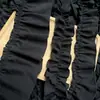Tela de Algodón Negra Ancha de 5 cm Algodón Lavado Plisado Lolita Falda Larga Vestido para Muñeca Encaje para Cortina