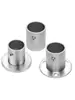 304201 Base Redonda de Acero Inoxidable para Tubo de Armario Barra de Ropa Base Fija Base Redonda para Barra de Ropa Secado Accesorios para Tubo de Acero