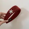 Diadema de Copo de Nieve con Pedrería Atmosférica Versátil Diadema de Felpa de Caña Alta Accesorio para el Cabello para Mujeres con un Toque de Lujo para el Uso Diario