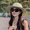 Sombrero de Pescador con Ala Grande para el Sol de Verano, Sombrero Solar para Montañismo y Camping, Nuevo Sombrero Solar Anti-UV para Exteriores para Hombre
