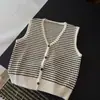 Novo colete listrado de moda estilo coreano para o início do outono de 2026 para mulheres, solto e emagrecedor, top vintage versátil