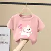 Camiseta de Manga Corta para Niñas Top Ligero de Verano con Media Manga para Niños Nuevo 2026 Talla Mediana y Grande Camiseta Casual para Niños Ropa de Verano