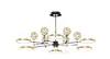 Lámpara de Araña de Cristal para Sala de Estar Lámpara de Cristal Moderna Simple Creativa Personalidad Hogar Comedor Dormitorio Nórdico Juego de Iluminación Vidrio