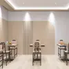 Papel tapiz de rejilla con veta de madera 3D para dormitorio avanzado, sala de estar, sofá, tienda de ropa, fondo de sala de estar para mujer