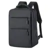Mochila para Computador de Negócios Masculina de Ombro Duplo Almofada de Ar Espessa Moda Tendência Simples Mochila Escolar para Estudante Estampa Casual com Logo