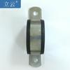 Soporte galvanizado sísmico abrazadera para tubería Ohm abrazadera para tubería en forma de U doble aro vertical conector de accesorio sísmico para haz de tuberías