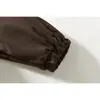 ORIGTEEN Chaqueta de Trabajo Retro Japonesa de Moda con Solapa de Lana de Cordero Abrigo de Algodón Ropa de Invierno de Algodón para Hombre MY9020
