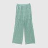 Explosiones de Primavera 2025 Nuevos Pantalones de Pierna Ancha Jacquard Hueco de Lana de Seda de Mora de Australia para Mujer Pantalones Elegantes Elegantes de Punto de Pierna Recta