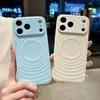 Transforme em uma Capa de Celular iPhone 18 Pro Max em Segundos, com Textura Semelhante à Pele, Padrão Ondulado, Atração Magnética, Adequada para Apple 17, Cobertura Total, Anti-Queda, Nova para 16
