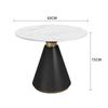 Mesa de negociación redonda pequeña para oficina de ventas moderna y de lujo, mesa de negociación con una mesa y cuatro sillas, mesa de negociación y combinación de silla para recepción de salón de belleza
