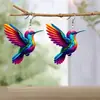 Pendientes de Pájaros Coloridos de Primavera Más Vendidos, Nueva Moda Europea y Americana Transfronteriza 2024 Pendientes Retro, Pendientes Acrílicos, Cerámica