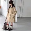 Chaqueta Impermeable para Niña Primavera y Otoño 2026 Nuevo Estilo Coreano Conjunto de Otoño para Niños Abrigo Largo Casual para Niñas Moderno