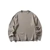 Yidao Vintage 2026 Otoño Nuevo Japonés Retro Simple Color Sólido Básico Holgado Casual Versátil Camiseta de Manga Larga