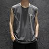 [Esenciales de verano] Camiseta sin mangas deportiva de secado rápido para hombre, holgada, de seda helada, entrenamiento fitness, correr, baloncesto